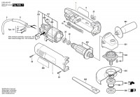 Bosch 0 603 403 801 Pws 7-125 Angle Grinder 230 V / Eu Spare Parts